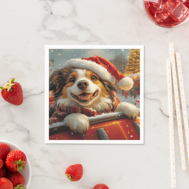 Anatolian Shepherd Hund Roller Underlägg jul Pappersservett (Insitu)