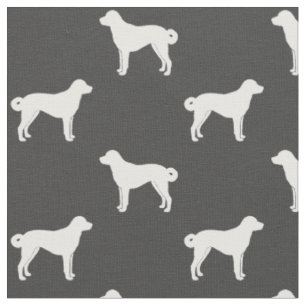 Anatolian Shepherd Hund Silhouettes Patterned Tyg