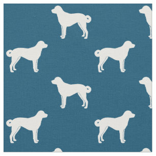 Anatolian Shepherd Hund Silhouettes Patterned Tyg
