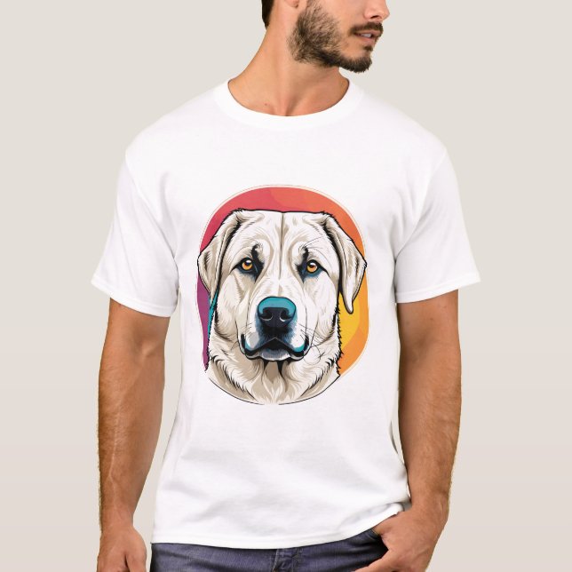 Anatolian Shepherd Hund T Shirt (Framsida)