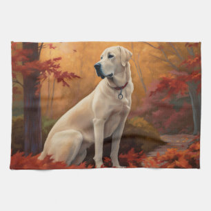 Anatolian Shepherd i Höst löv Fall Inspire Kökshandduk