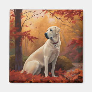 Anatolian Shepherd i Höst löv Fall Inspire Magnet