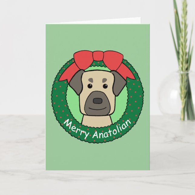 Anatolian Shepherd jul Helgkort (Framsida)