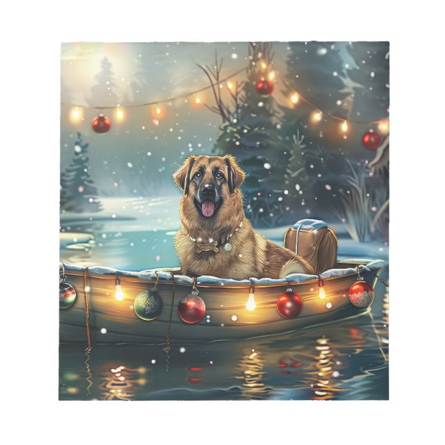 Anatolian Shepherd julhelg Festive Voyage Anteckningsblock (Framsida)