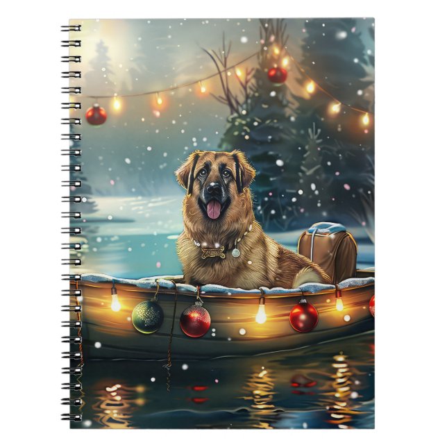 Anatolian Shepherd julhelg Festive Voyage Anteckningsbok (Framsidan)