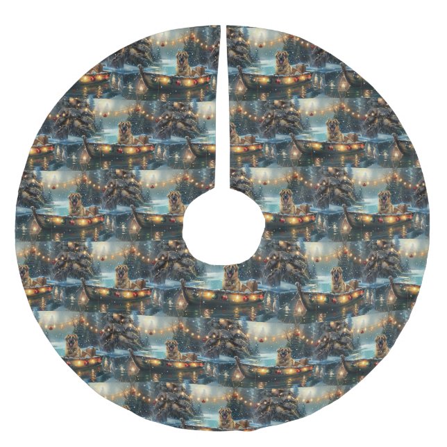 Anatolian Shepherd julhelg Festive Voyage Julgransmatta Borstad Polyester (Framsidan)