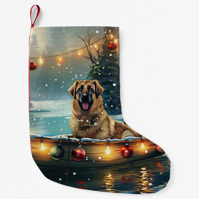 Anatolian Shepherd julhelg Festive Voyage Liten Julstrumpa (Framsidan)
