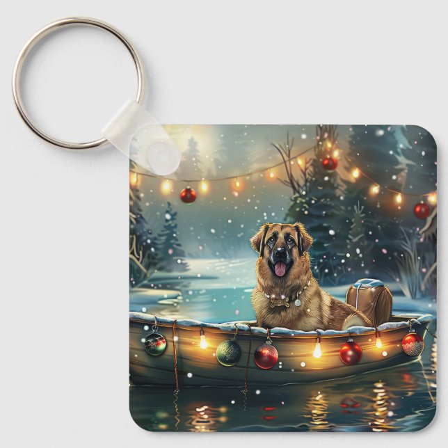 Anatolian Shepherd julhelg Festive Voyage Nyckelring (Framsida)