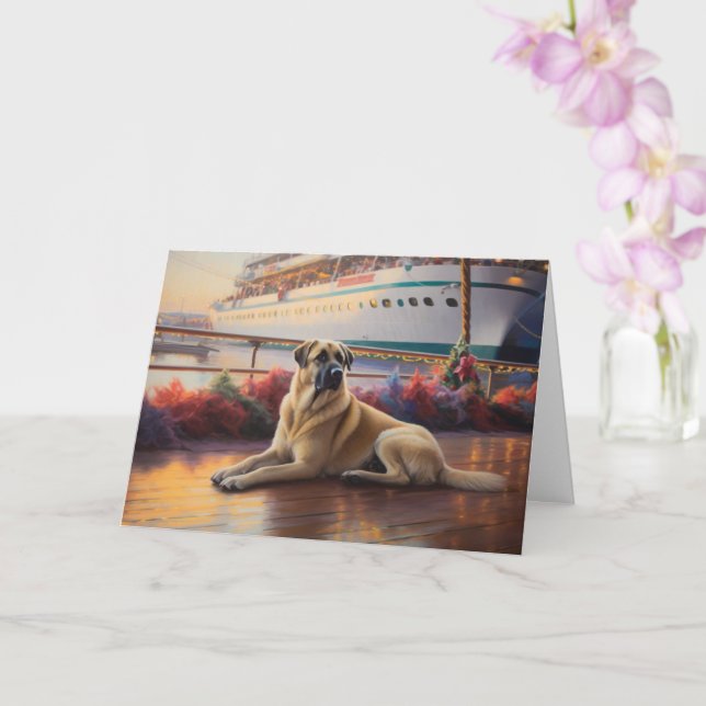 Anatolian Shepherd Julkryssning: Pawsome  Kort (Orkide)