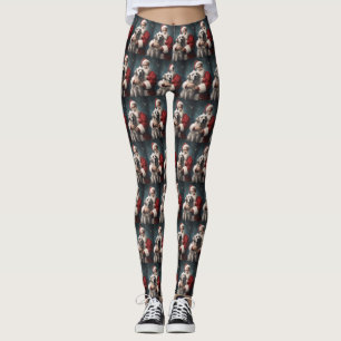 Anatolian Shepherd med Jultomten-jul Leggings