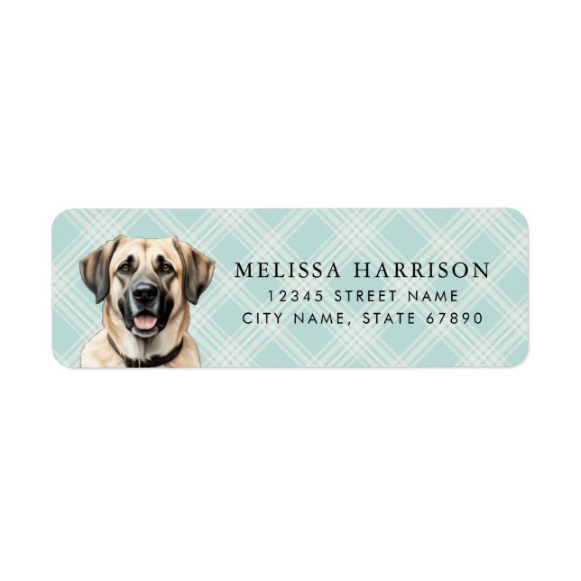 Anatolian Shepherd Returetiketters Returadress Etikett (Framsidan)