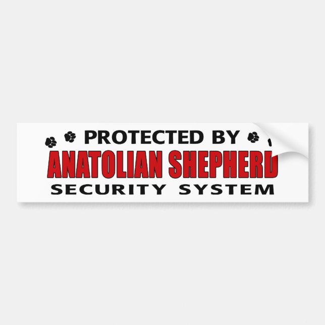Anatolian Shepherd Security Bildekal (Framsidan)