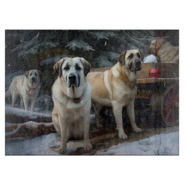 Anatolian Shepherd Snowy Sleigh-juldekretet (Framsidan)
