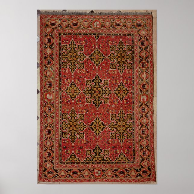 Anatolian Star Ushak carpet, 1585 Poster (Framsidan)