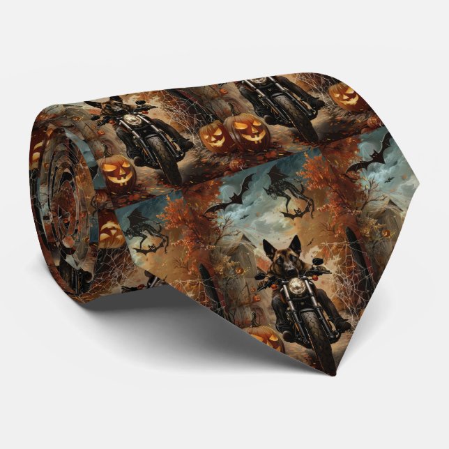 Anatolisk herde som kör motorcykel Halloween Slips (Rullad)