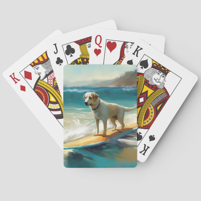 Anatolisk herde strand surfing målning casinokort (Baksidan)