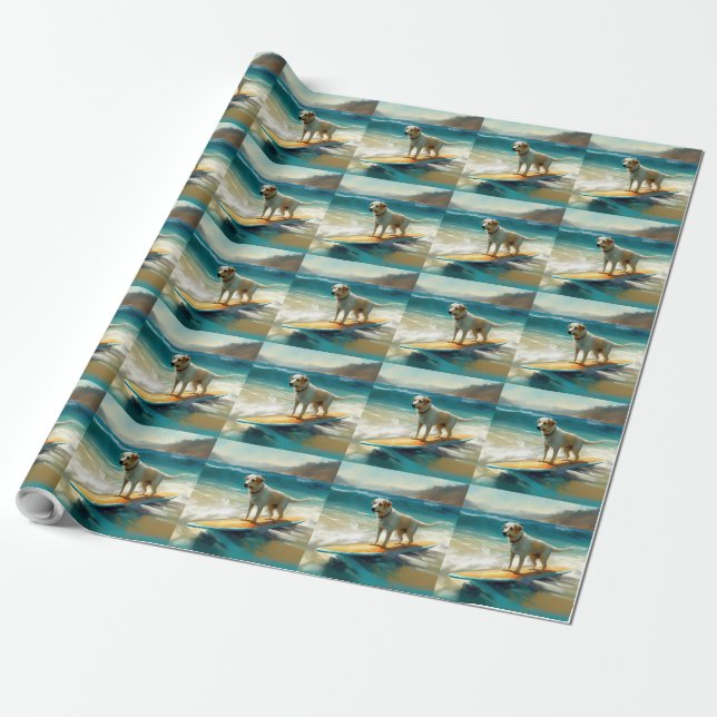 Anatolisk herde strand surfing målning presentpapper (Utrullad)