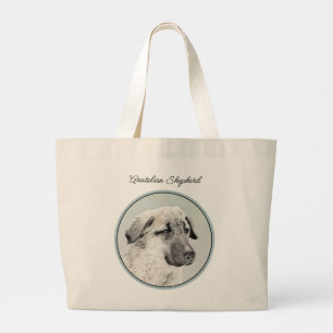 Anatolisk herdehund Fawn Målning Original Hund Kon Jumbo Tygkasse