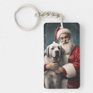 Anatolisk herdehund med Tomte julafton