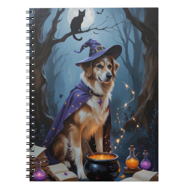 Anatolisk herdehund - Whimsical Halloween-målning Anteckningsbok (Framsidan)