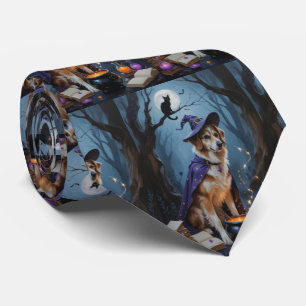 Anatolisk herdehund - Whimsisk Halloween-målning Slips