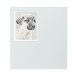 Anatolisk shepherd Painting - Original Hund Art Anteckningsblock