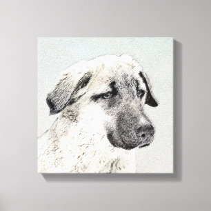 Anatolisk shepherd Painting - Original Hund Art Canvastryck