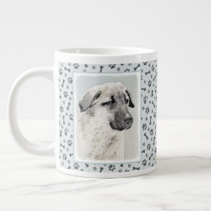Anatolisk shepherd Painting - Original Hund Art Jumbo Mugg