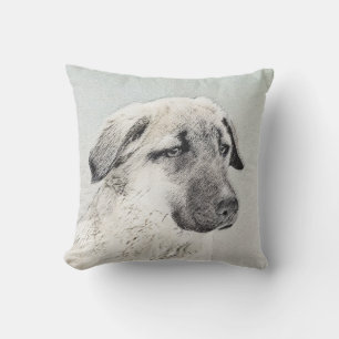 Anatolisk shepherd Painting - Original Hund Art Kudde
