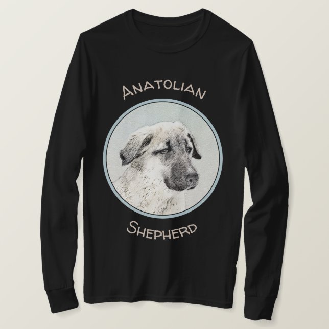 Anatolisk shepherd Painting - Original Hund Art T Shirt (Design framsida)