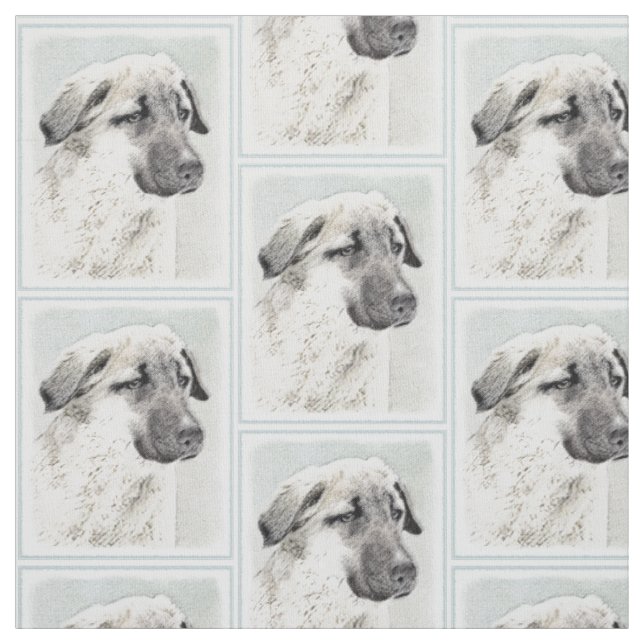 Anatolisk shepherd Painting - Original Hund Art Tyg (Provkarta)