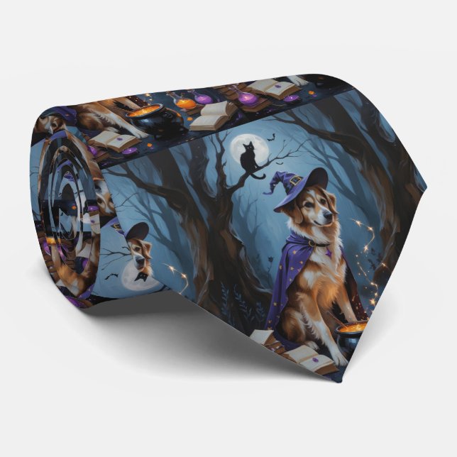 Anatolisk Shepherd Whimsical Halloween-målning Slips (Rullad)