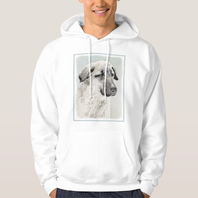 Anatolisk ytmålning - originalkonst av Hund Hoodie (Framsida)