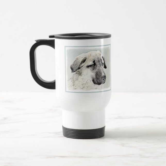 Anatolisk ytmålning - originalkonst av Hund Resemugg (Vänster)