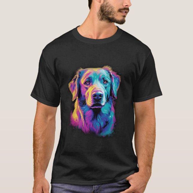 Anatoliska 2 Färgkonst Cute Multifärgad Pupp T Shirt (Framsida)
