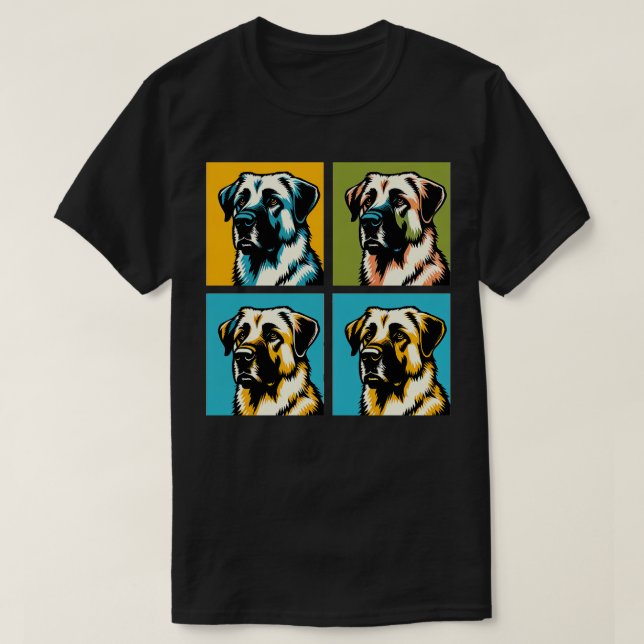 Anatoliska Shepherd Art Hundälskares T Shirt (Design framsida)