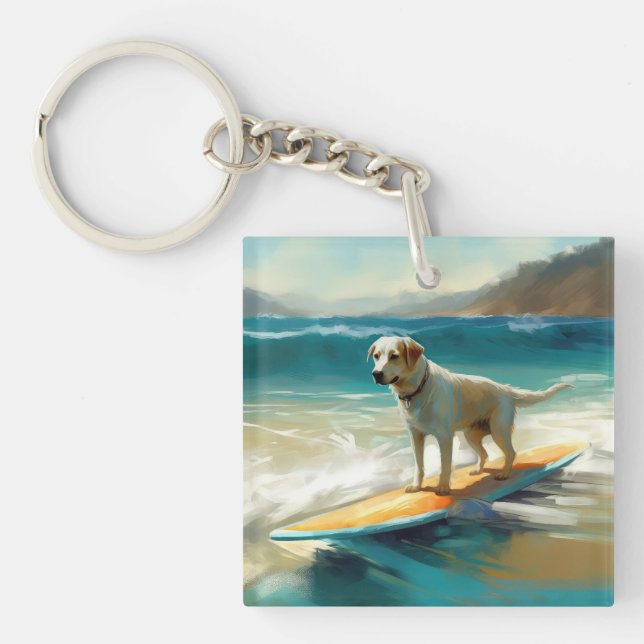 Anatoliska shepherd Beach Surfing Painting (Framsidan)