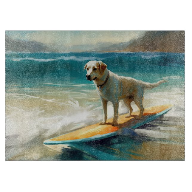 Anatoliska shepherd Beach Surfing Painting (Framsidan)