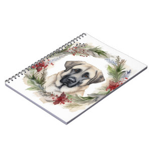 Anatoliska Shepherd-julen Utandning Festive Valp Anteckningsbok