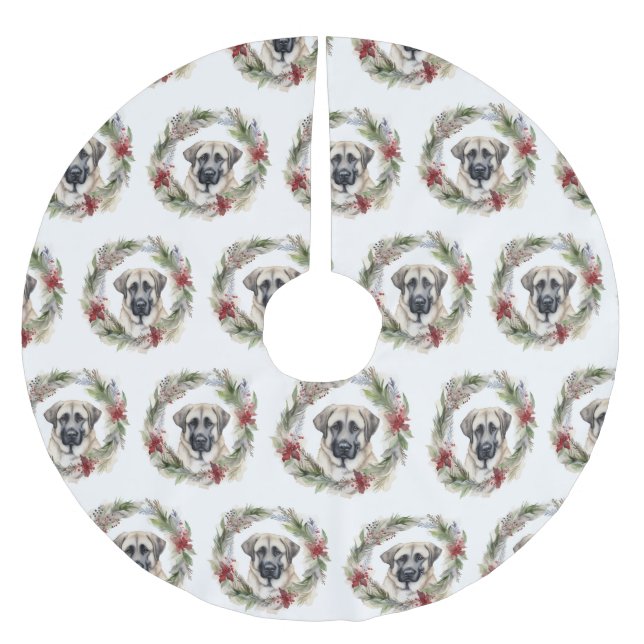 Anatoliska Shepherd-julen Utandning Festive Valp Julgransmatta Borstad Polyester (Framsidan)