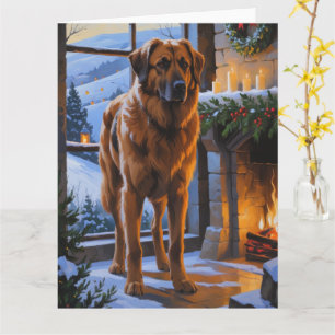 Anatoliska Shepherd med jul Ljus Helgdag Kort