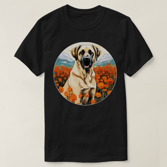 Anatoliska Shepherd Mountain Flower Cute Kangal Co T Shirt (Design framsida)