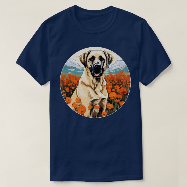 Anatoliska Shepherd Mountain Flower Cute Kangal Co T Shirt (Design framsida)