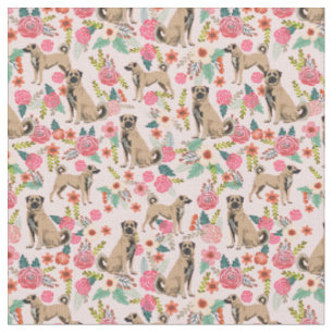 Anatoliska skammusslor (hund pastel rosa) tyg