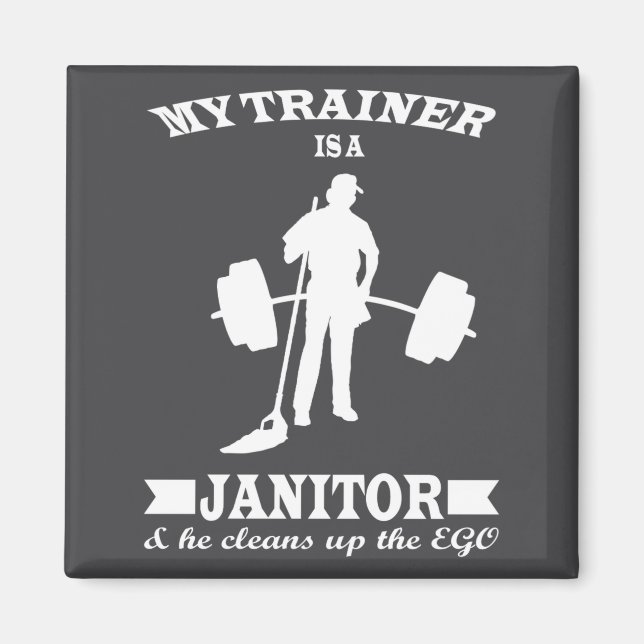 Anatoly My Trainer Is Janitor Funny Gym Prank  Magnet (Framsidan)