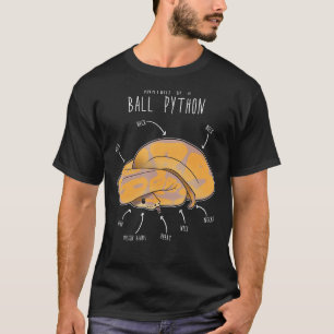 Anatomi a Banana Boll Python, Funny Reptile Sna T Shirt