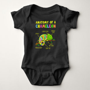 Anatomi A Chameleon Lizard Reptiles T Shirt