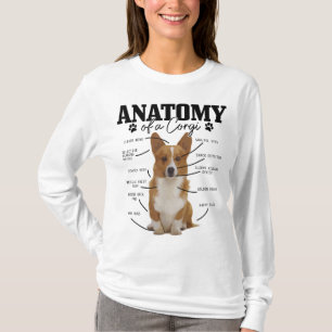 Anatomi a Corgi Funny Cute Hund Corgi Mamma Corgi T Shirt