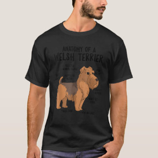 Anatomi A Welsh Terrier Hund Puppy Owner Funny C T Shirt