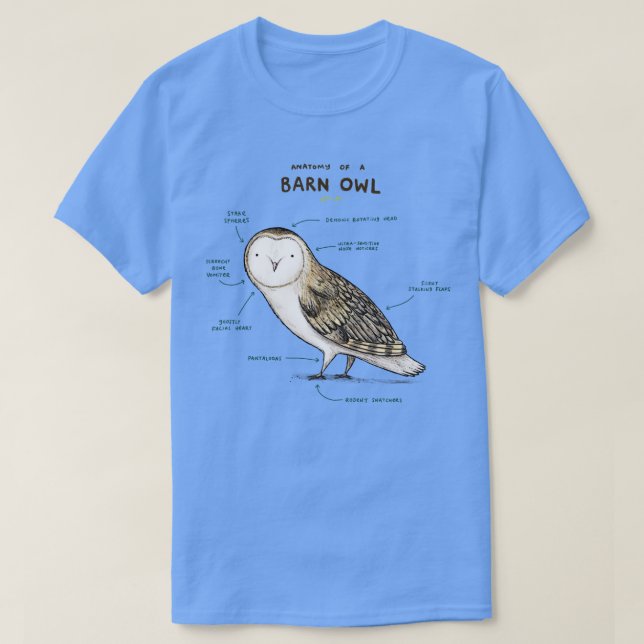 Anatomi av Barn Uggla T Shirt (Design framsida)